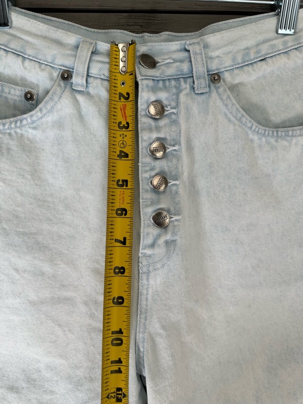 Vintage 80’s Stefano Jeans High-Waist Light Wash Denim Shorts Size 6 - Picture 10 of 11